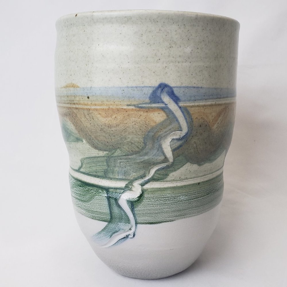 1980s Vintage Studio Art Pottery Vase